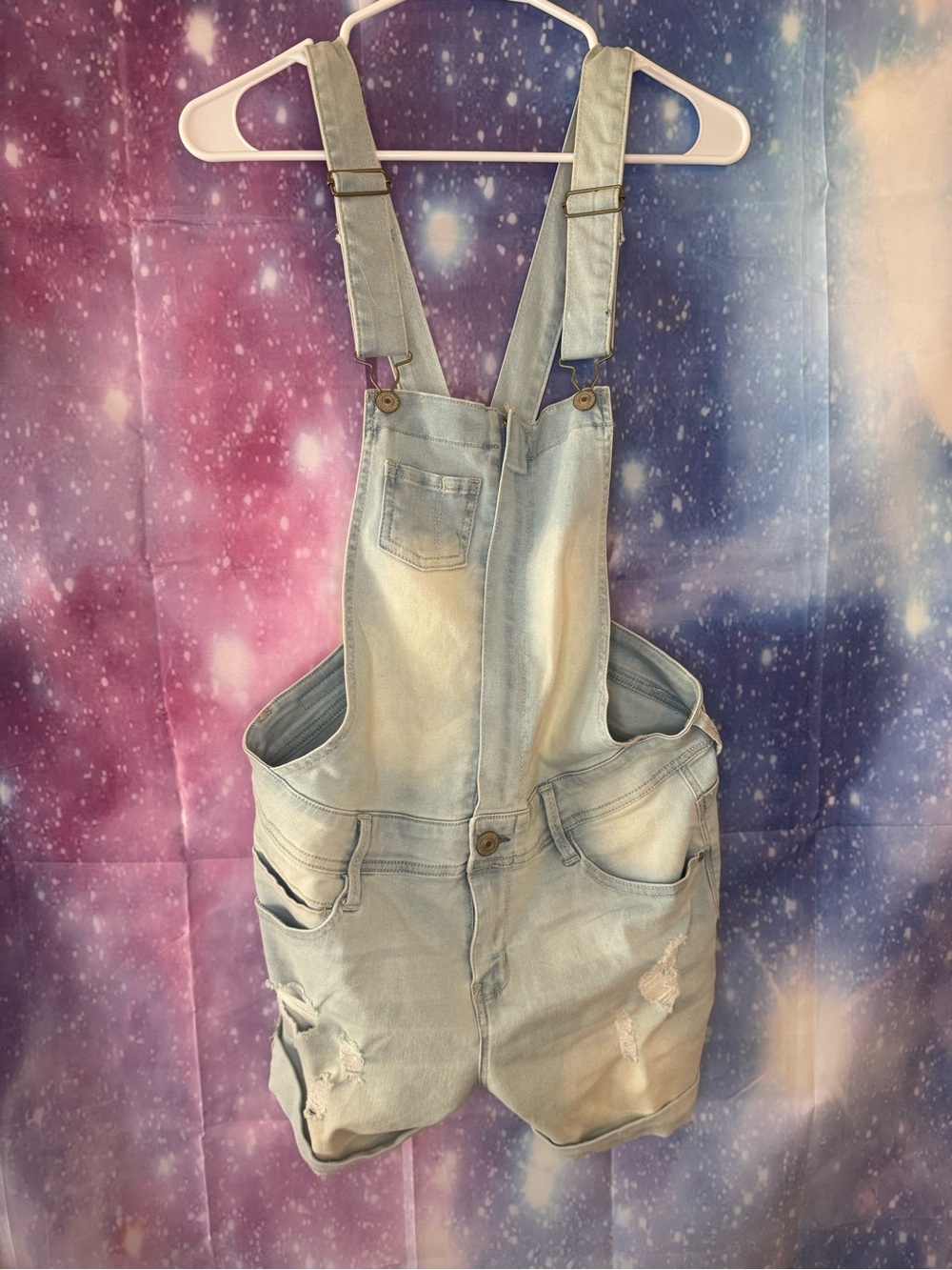 Wallflower Jean overall shorts